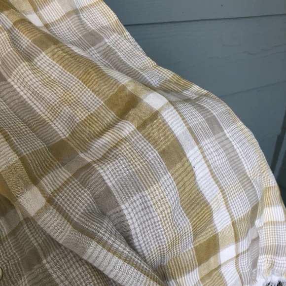 Natural Life Plaid Shift Dress Button Medium - Picture 4 of 9